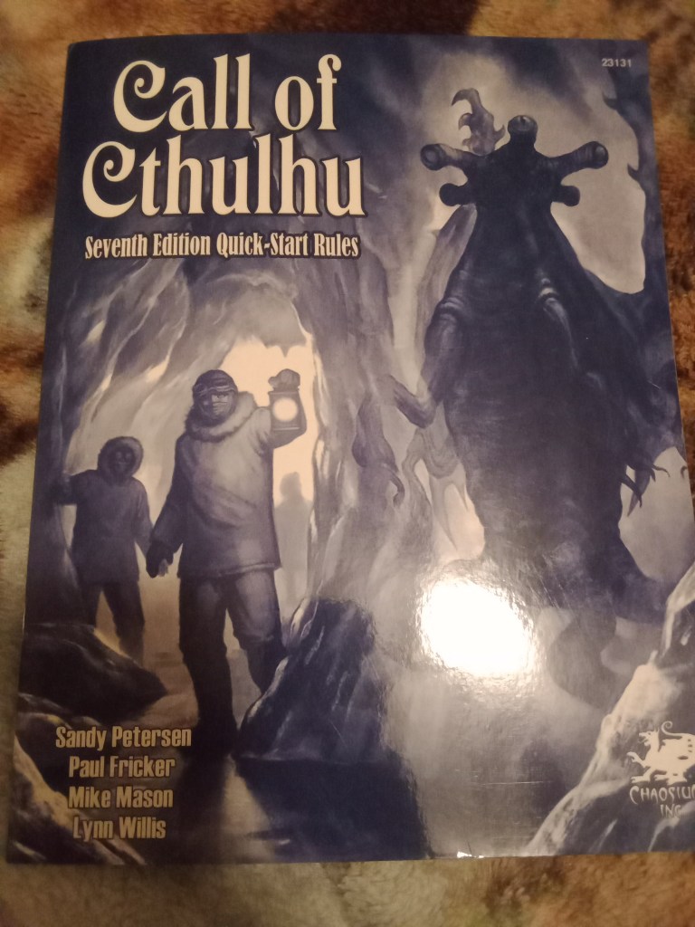 Cover of the Call of Cthulhu Quick Start Guide